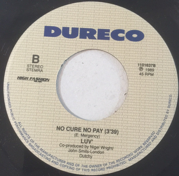 Luv' : Welcome To My Party (7", Single)