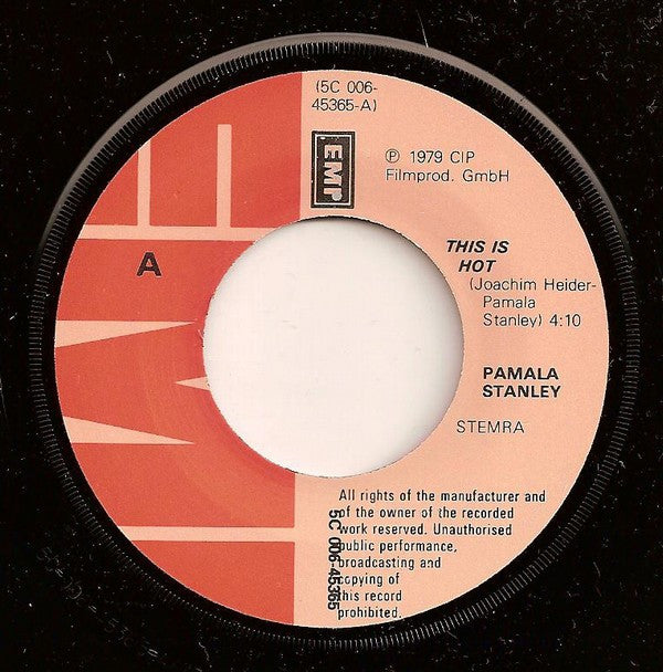 Pamala Stanley : This Is Hot (7", Single)
