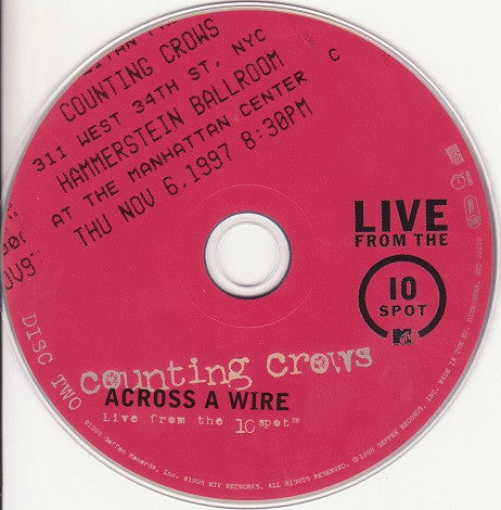 Counting Crows : Across A Wire: Live In New York City (2xCD, Album)