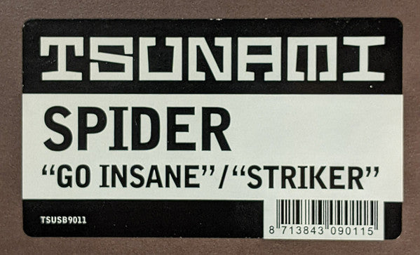 DJ Spider (2) : Go Insane / Striker (12")