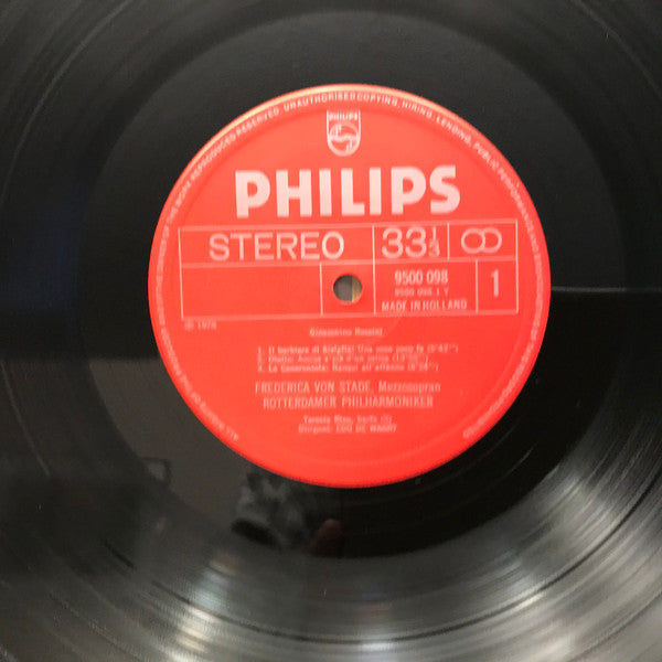 Wolfgang Amadeus Mozart, Gioacchino Rossini, Frederica von Stade, Rotterdams Philharmonisch Orkest, Edo De Waart : Sings Mozart-Rossini Opera Arias (LP)