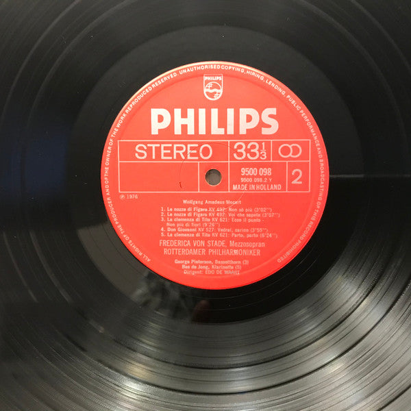 Wolfgang Amadeus Mozart, Gioacchino Rossini, Frederica von Stade, Rotterdams Philharmonisch Orkest, Edo De Waart : Sings Mozart-Rossini Opera Arias (LP)