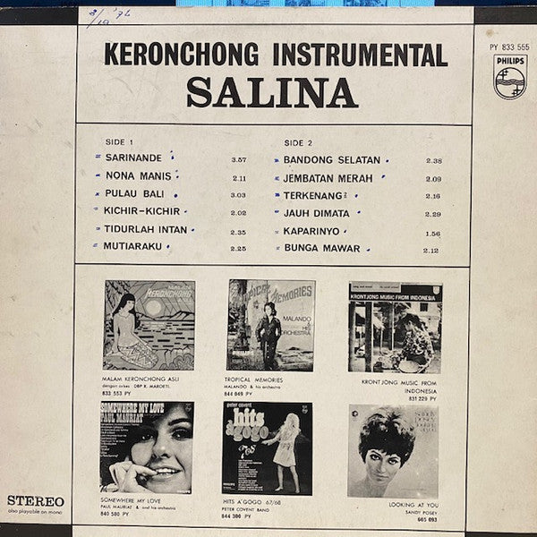 Salina (2) : Keronchong (LP, Album)