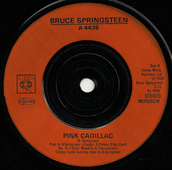 Bruce Springsteen : Dancing In The Dark (7", Single, Ora)