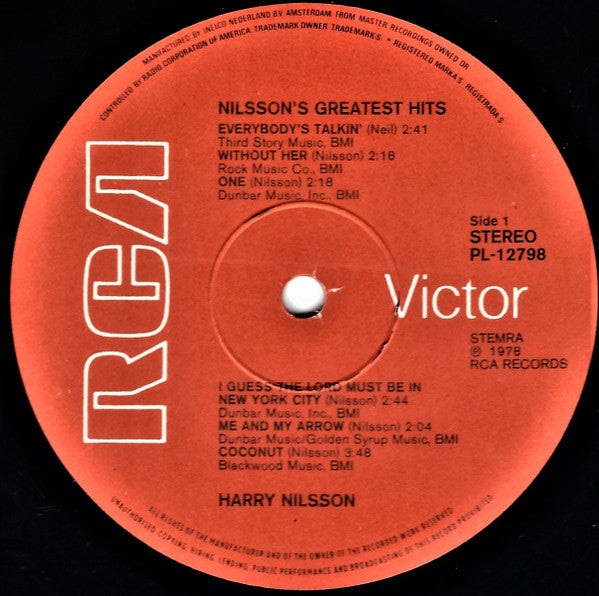 Harry Nilsson : Greatest Hits (LP, Comp)