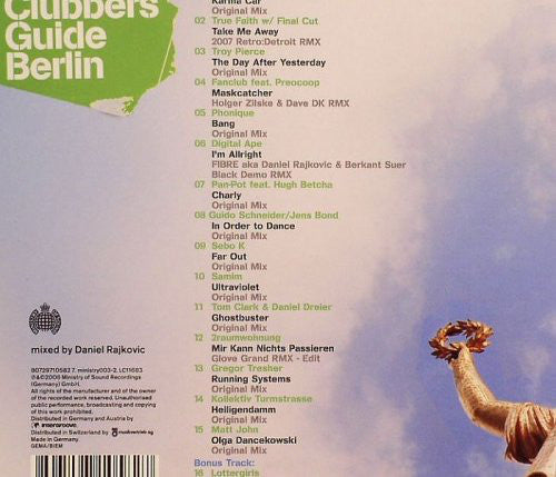 Daniel Rajkovic : Clubbers Guide Berlin (CD, Comp, Mixed)