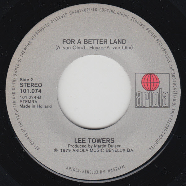 Lee Towers : Tears From Broken Children (7")