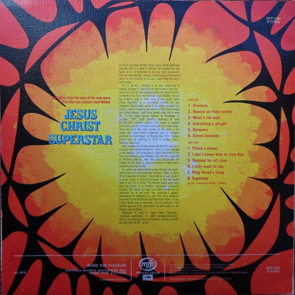 Andrew Lloyd Webber And Tim Rice : Jesus Christ - Superstar Highlights From The Rock Opera (LP, Album)