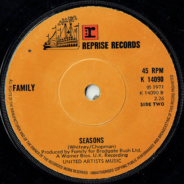 Family (6) : In My Own Time (7", Sol)