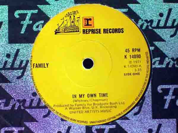 Family (6) : In My Own Time (7", Sol)