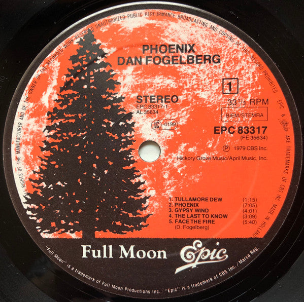 Dan Fogelberg : Phoenix (LP, Album, Gat)