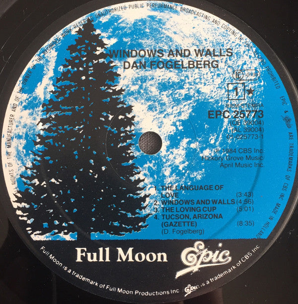 Dan Fogelberg : Windows And Walls (LP, Album)