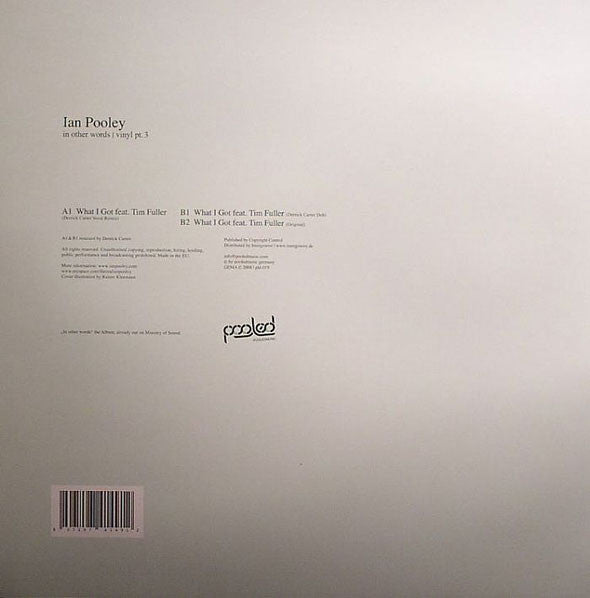 Ian Pooley : In Other Words Vinyl Pt.3 (12")