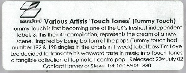 Various : Touch Tones (CD, Comp, Promo)