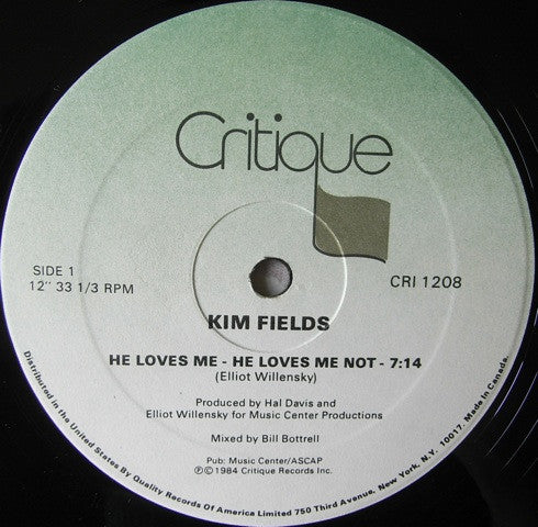Kim Fields : He Loves Me, He Loves Me Not (12")