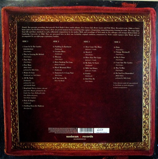 Nick Drake : Family Tree (2xLP, Comp, Ltd, Num)