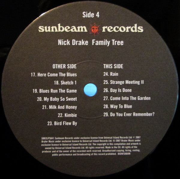 Nick Drake : Family Tree (2xLP, Comp, Ltd, Num)