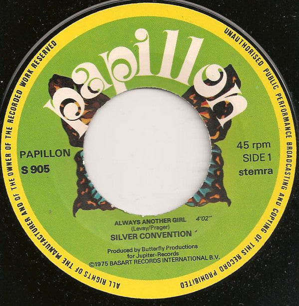 Silver Convention : Always Another Girl / I Like It (7", Single)