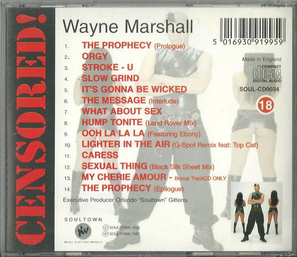 Wayne Marshall (3) : Censored! (CD, Album)
