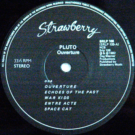 Pluto (19) : Ouverture (LP, Album)