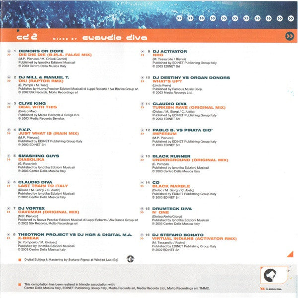 Daniele Mondello, Claudio Diva : Italian Hardstyle Volume 2 (2xCD, Comp, Mixed)