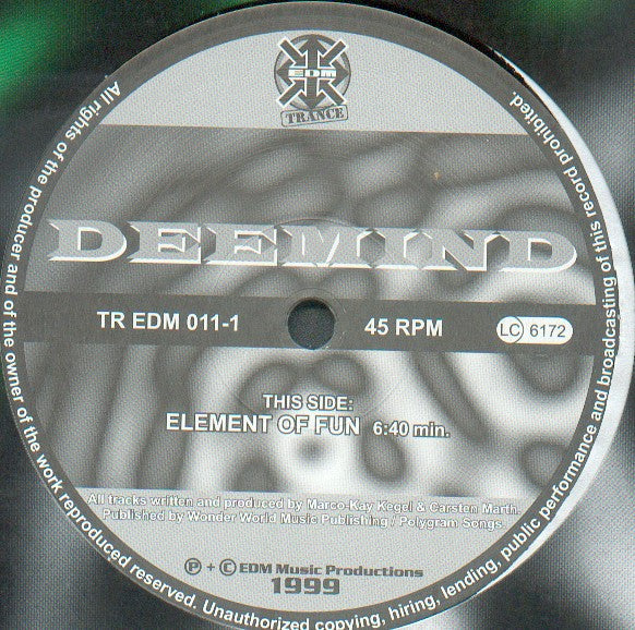 Deemind : Element Of Fun (12")