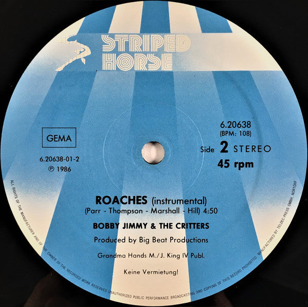 Bobby Jimmy And The Critters : Roaches (12", Maxi)