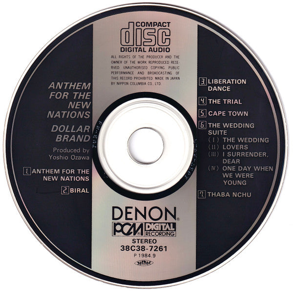 Dollar Brand : Anthem For The New Nations (CD, Album, RE)