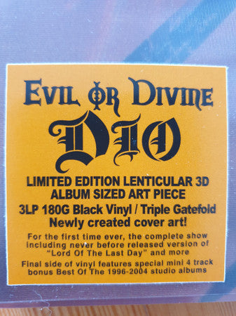 Dio (2) : Evil Or Divine (3xLP, Album, Ltd, RE, RM, Len)