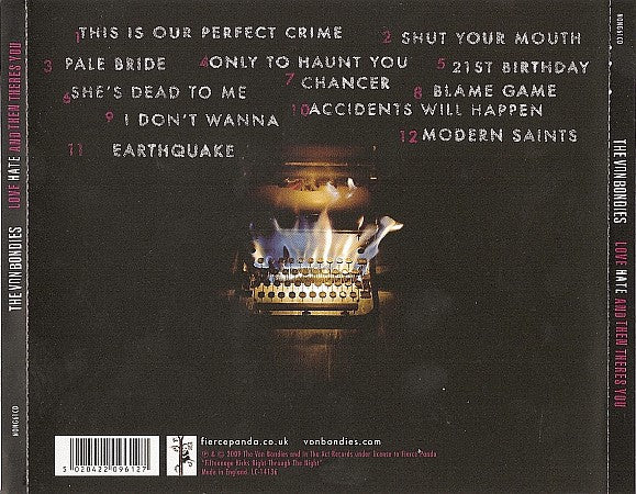 The Von Bondies : Love Hate And Then Theres You (CD, Album, Ltd + CD)