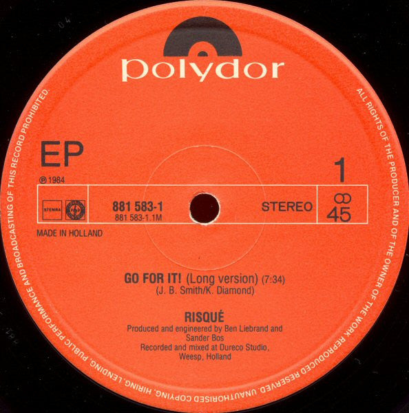 Risqué (2) : Go For It! (12", EP, Maxi)