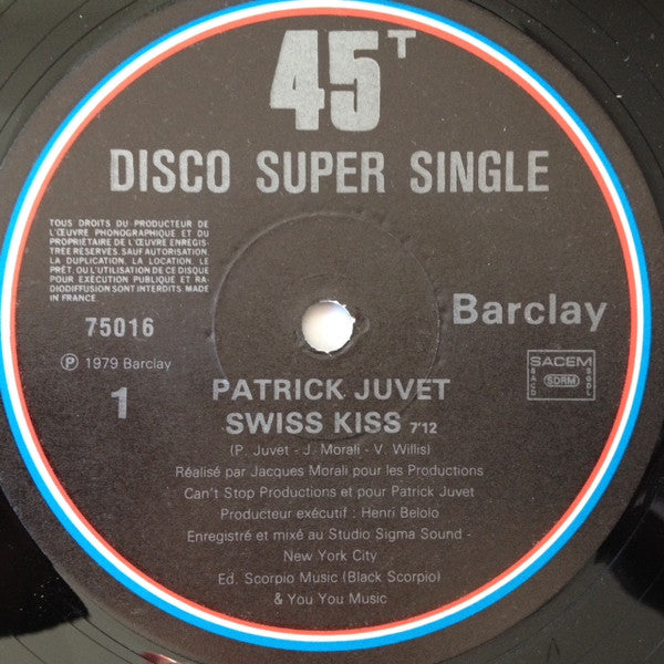Patrick Juvet : Swiss Kiss (12", Single)