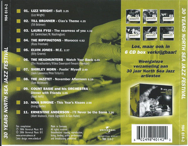 Various : 30 Years North Sea Jazz Festival (CD, Comp)