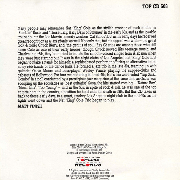 Nat King Cole : Body And Soul (CD, Comp)