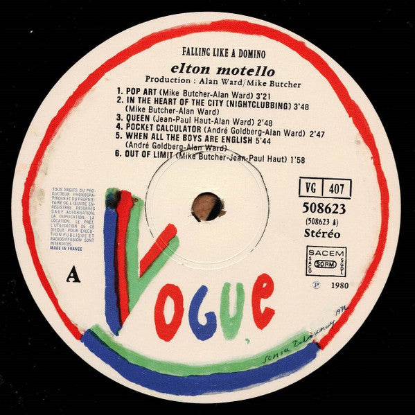 Elton Motello : Pop Art (Falling Like A Domino) (LP, Album)