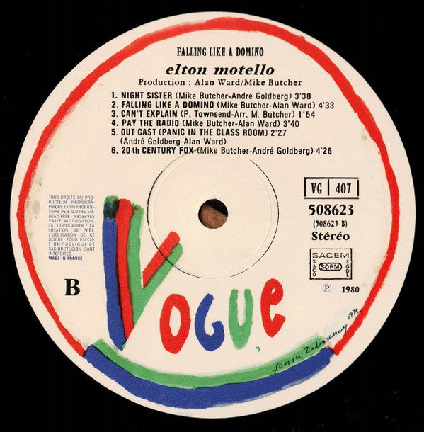 Elton Motello : Pop Art (Falling Like A Domino) (LP, Album)