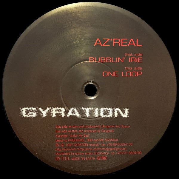 Az'Real : One Loop / Bubblin' Irie (12")