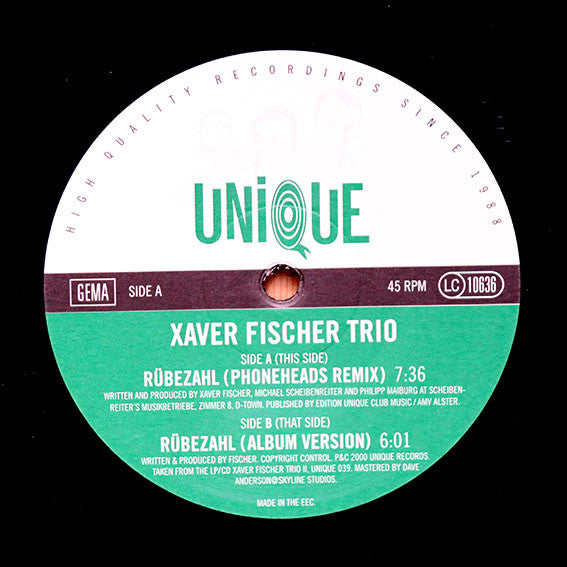 Xaver Fischer Trio : Rübezahl (12")