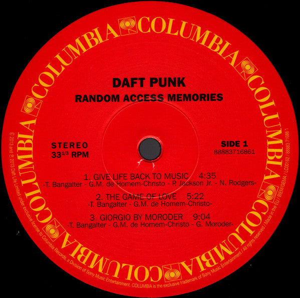 Daft Punk : Random Access Memories (2xLP, Album, RE, 180)