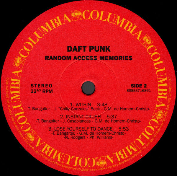 Daft Punk : Random Access Memories (2xLP, Album, RE, 180)