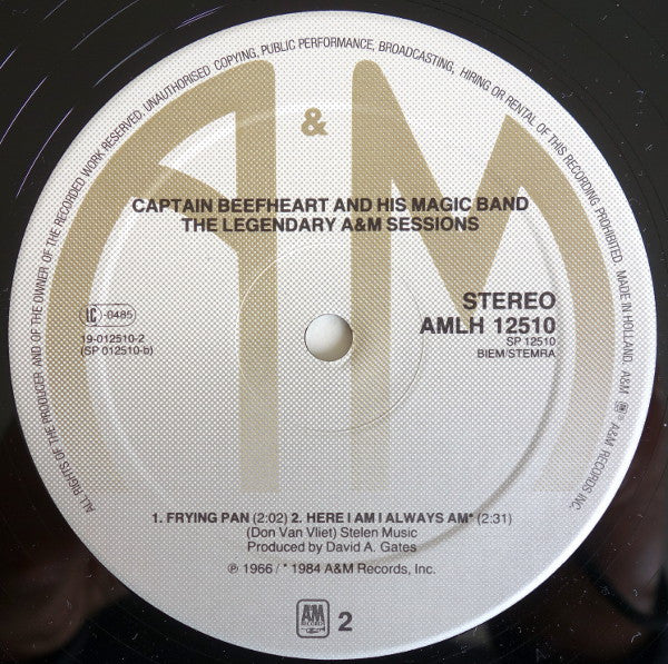 Captain Beefheart And The Magic Band : The Legendary A&M Sessions (12", MiniAlbum, Comp, Mono)