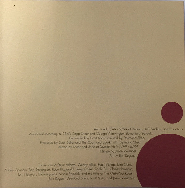 The Court And Spark : Ventura Whites (CD, Album)