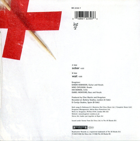 Drugstore : Sober (7", Red)