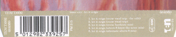 Inner City : Let It Reign (CD, Single)