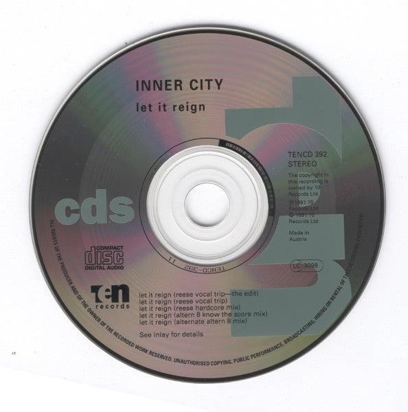Inner City : Let It Reign (CD, Single)