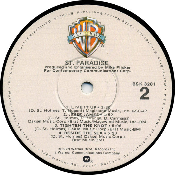St. Paradise : St. Paradise (LP, Album, Win)