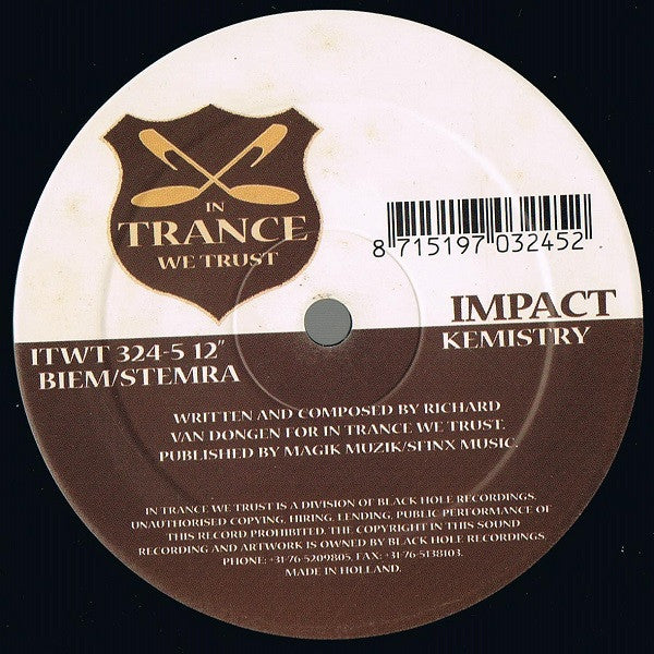 Impact : Kemistry / A Split Second / Modular Control (12")