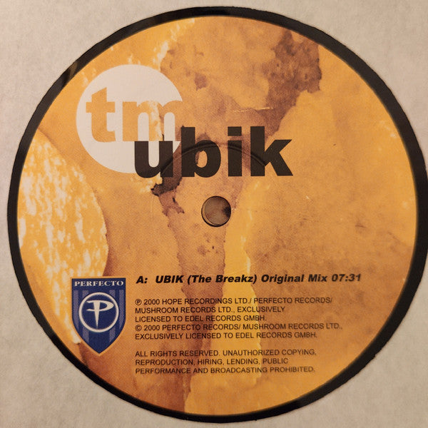 Timo Maas Featuring Martin Bettinghaus : Ubik (2x12")