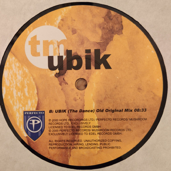 Timo Maas Featuring Martin Bettinghaus : Ubik (2x12")
