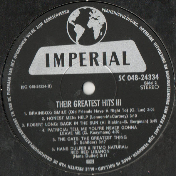 Various : Their Greatest Hits 3 (LP, Comp)